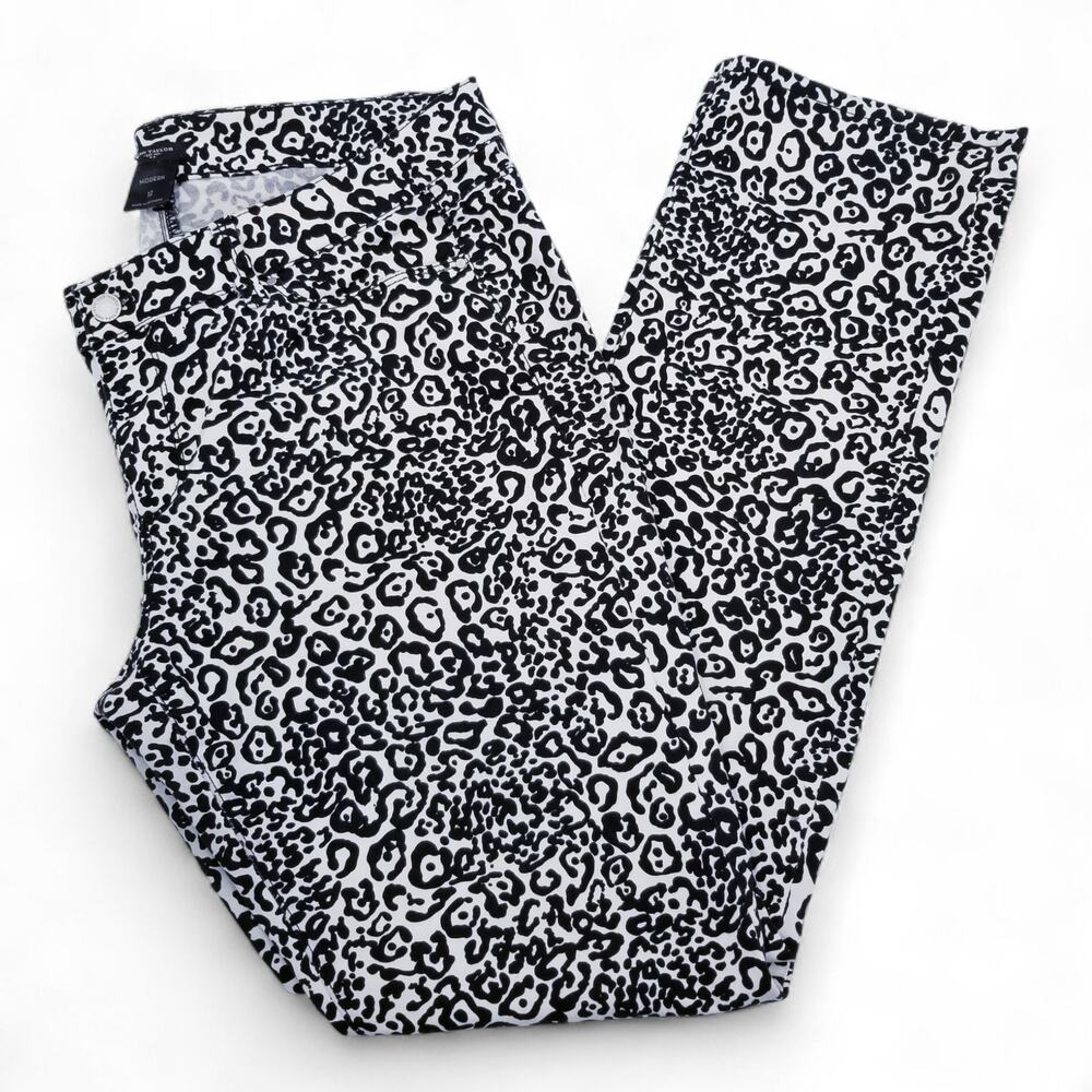 ANN TAYLOR Factory Modern Fit Animal Print Pants - Size 12